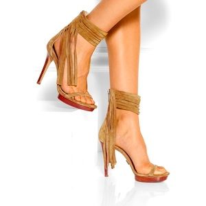 Michael Kors fringe suede sandals, heels